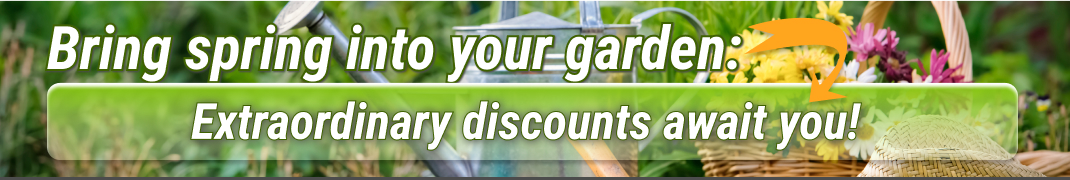 Bring spring into your garden: Extraordinary discounts await you!