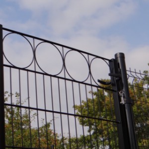 Fence Rectangle | ornamental gate in chicken run