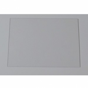 The plexiglass sheet will be delivered including fixing material