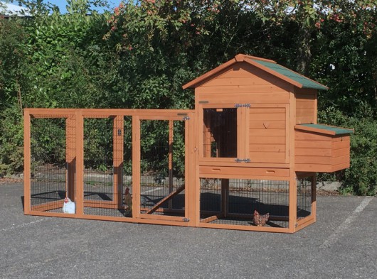 Chicken coop Prestige Medium with run Functional and laying nest 303x90x150cm