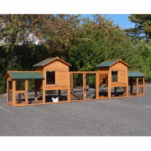 Chickencoop Double Prestige Medium with run and Functional 570x90x150cm