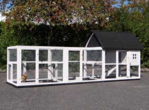 Chicken coop Kathedraal Large with runs and foundations 416x150x157cm