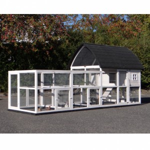Chicken coop Kathedraal XL with runs and foundations 397x174x181cm