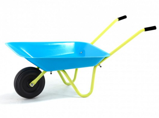 Wheelbarrow for children turqoise Hörby Bruk 75x38x28cm