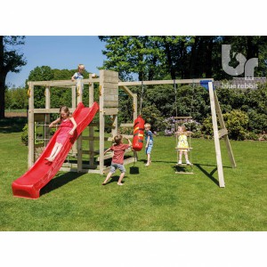 Climbing frame Crossfit with slide and swing | Blue Rabbit