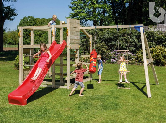 Climbing frame Crossfit with slide and swing | Blue Rabbit
