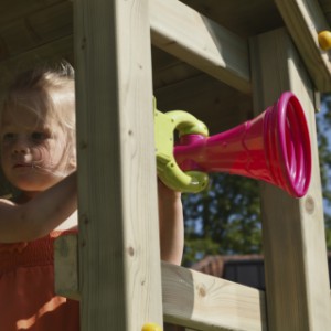 The megaphone is an acquisition for your play tower/play equipment