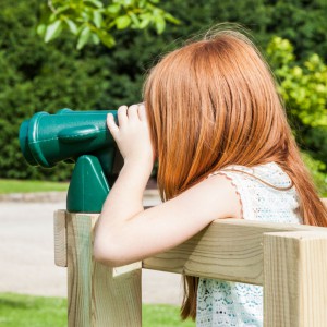 Plastic binoculars green • for an your play equipment