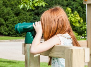 Plastic binoculars green • for an your play equipment