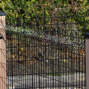 Fence Rectangle | black single-rod mats 195x123cm
