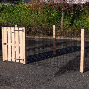 Fence Rectangle | black fence, finished with Douglas wood