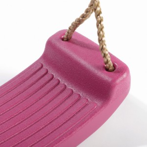 Plastic swing seat purple • with PP-rope