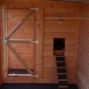 The large aviary /chickencoop Flex 6.2 is suitable for chickens and birds