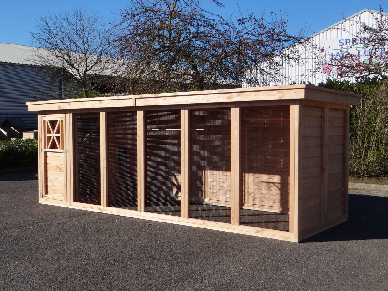 Large chicken coop / aviary with double door