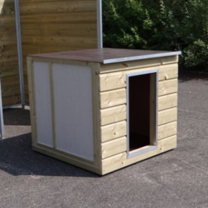 The Easy night shelter is designed to be placed in a kennel
