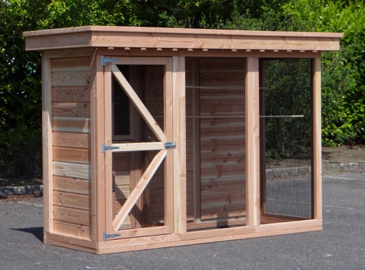 Bird aviary 3.1 with safety porch and sleeping compartment 280x115x200