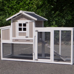 The wooden hutch Joas is a nice outdoor space for your rabbits