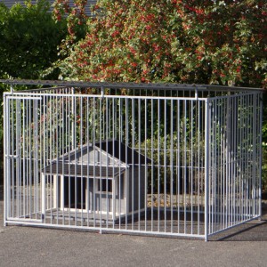 Dog kennel 2x3 with doghouse Wooff