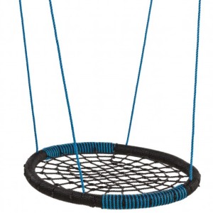 Nest swing Oval blue is provided with 10mm PP-rope