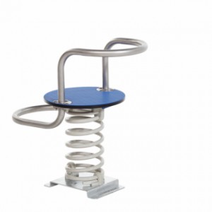 Modern stainless steel Spring rider for public playgrounds