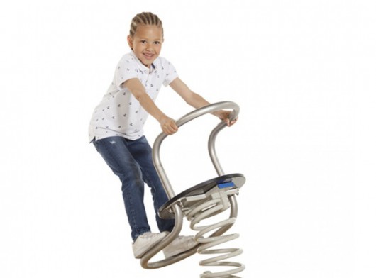 Modern Stainless steel Spring rider for your children!