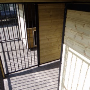 In the dog kennel COMPART 3 is a partition wall of 1,5m