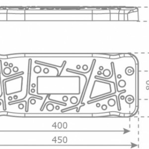 Various dimensions of the swing seat Curve