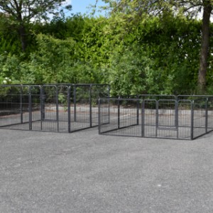 The puppy enclosure Octa is available in 2 different heights  [80cm] / 60cm