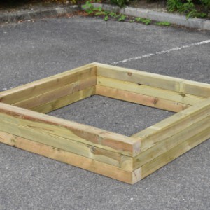 The square sandbox Solution is an acquisition for your yard