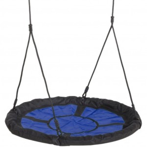 The nest swing Swibee is provided with black ropes