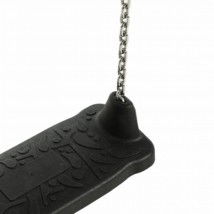 The swing seat Curve Simple Chain is made of black rubber