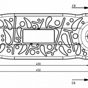 Various dimensions of the swing seat Curve Simple Chain