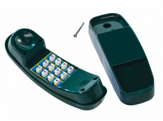 Plastic telephone green