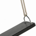 Rubber swing seat black - PH-rope