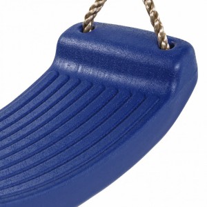 Plastic swing seat blue • with PP-rope