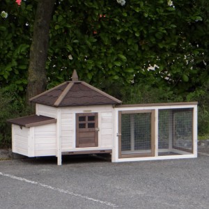 Chickencoop Ambiance Small with run with roofing felt 200x77x99cm
