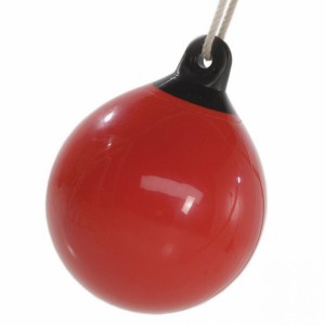 The buoy ball swing can be used as swing, punching bag and kickball