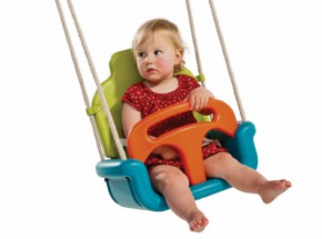 Baby seat growing type • lime-green-turquoise-orange