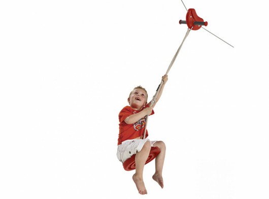 Zip line Para red with monkey swing