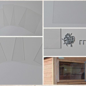 The rabbit hutch will be delivered inclusive an insulation kit