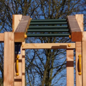 Play equipment Crossfit is provided with a climbing frame