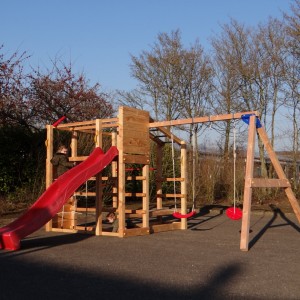 Climbing frame Crossfit with slide and swing - Douglaswood | Blue Rabbit