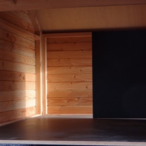 The flap allows you to easily access the Turbo doghouse for cleaning.