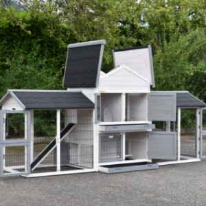Guinea pig hutch Double Medium has many doors