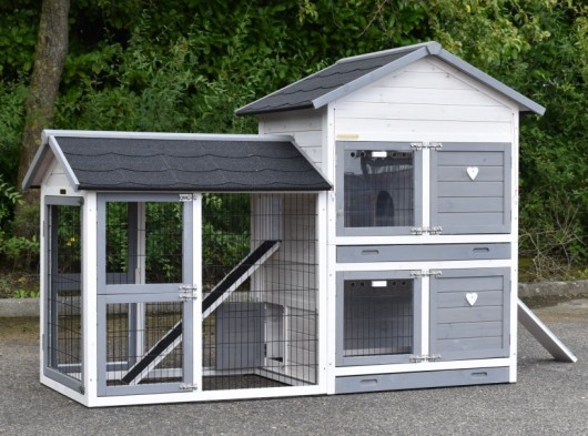 Grey rabbit outlet cage