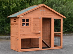 Rabbit house Holiday Medium with chewprotection and insulation kit 182x87x151cm
