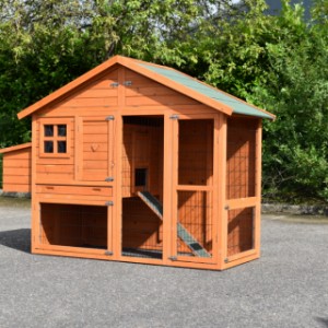 The rabbit hutch Holiday Medium is suitable for 2 à 4 rabbits