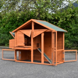 Chickencoop Holiday Medium with nest box | provided with large doors