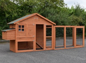 Chickencoop Holiday Medium with nest box and run Functional 389x88x151cm