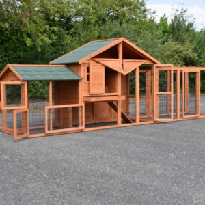 Chickencoop Holiday Medium with run Space and Functional | with large doors